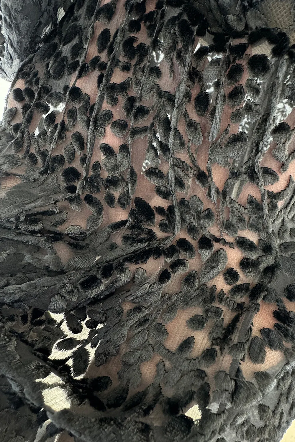 Amazing Fall 2002 Christian Dior by John Galliano Runway Look 32 Bias Cut Silk Velvet Devore Backless Dress
