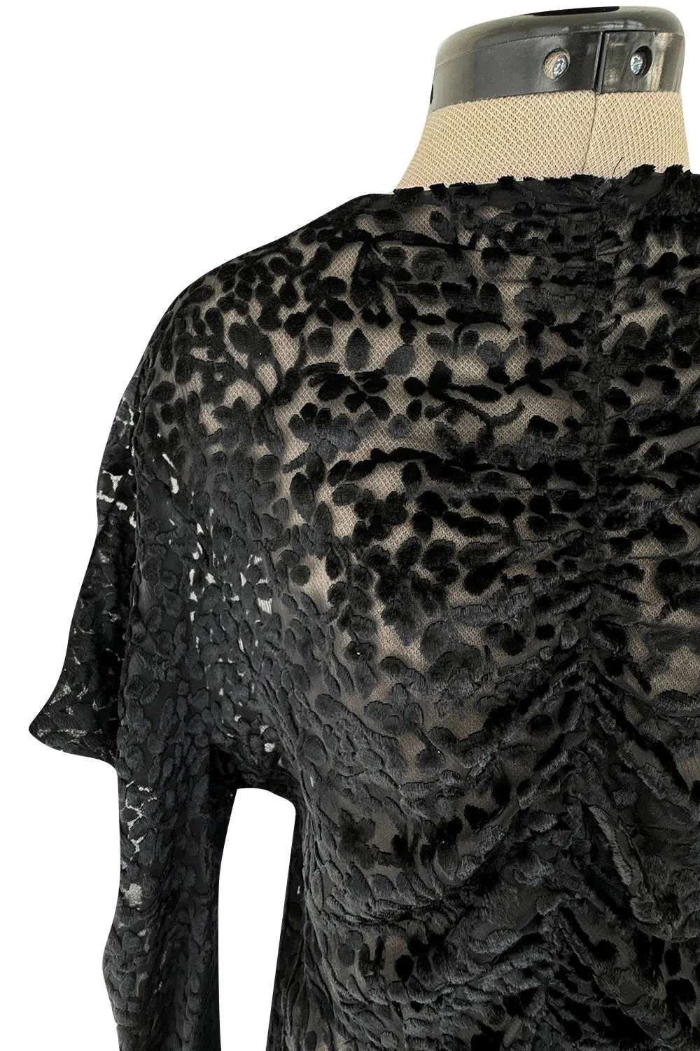 Amazing Fall 2002 Christian Dior by John Galliano Runway Look 32 Bias Cut Silk Velvet Devore Backless Dress