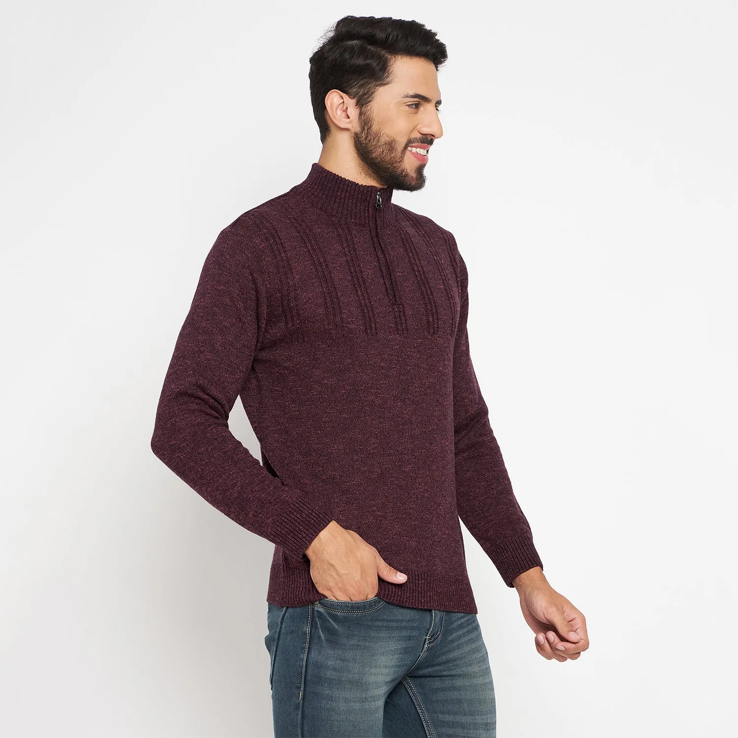 Duke Stardust Men Full Sleeve High Neck Pullover (SDS2081)