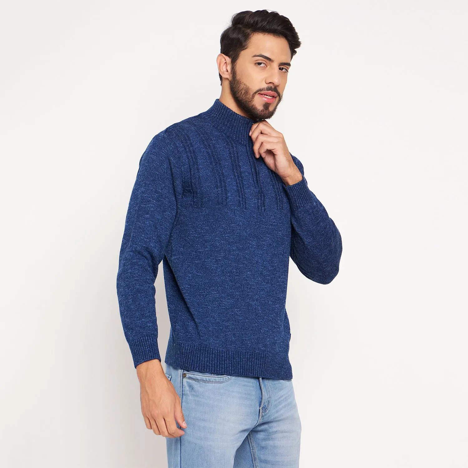 Duke Stardust Men Full Sleeve High Neck Pullover (SDS2081)