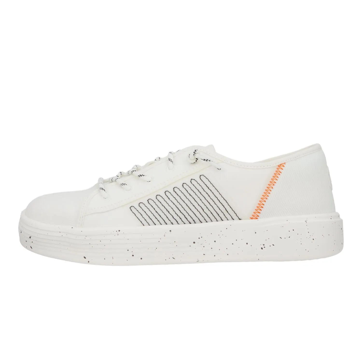 Hey Dude Women's Cody W Sport Heathered Mesh White Size 9 | Women's Shoes | Women Slip-on Sneakers | Comfortable & Light-Weight