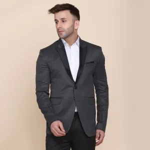 Men Grey Suit With Hanky
