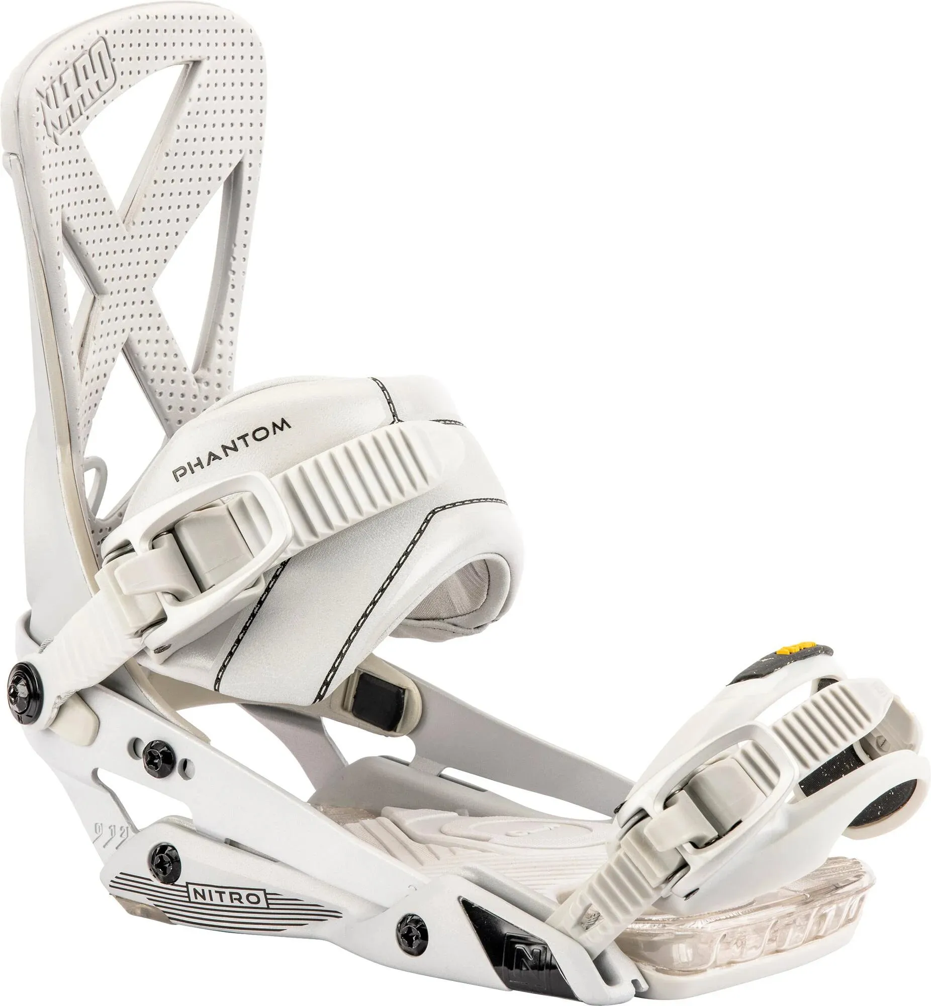 Nitro Phantom Mens Snowboard Bindings Cool Grey