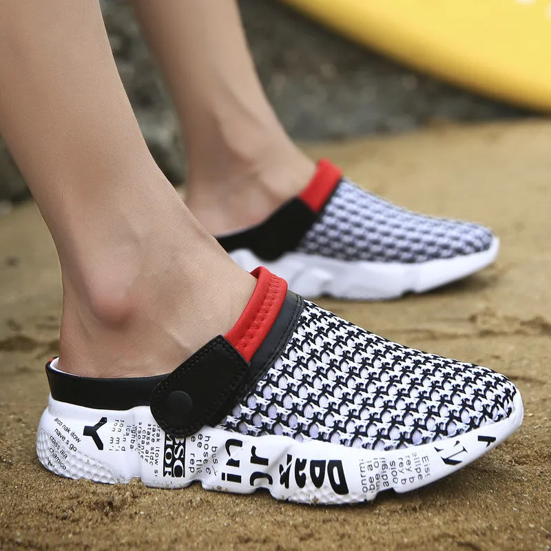Outdoor half drag sandals men
