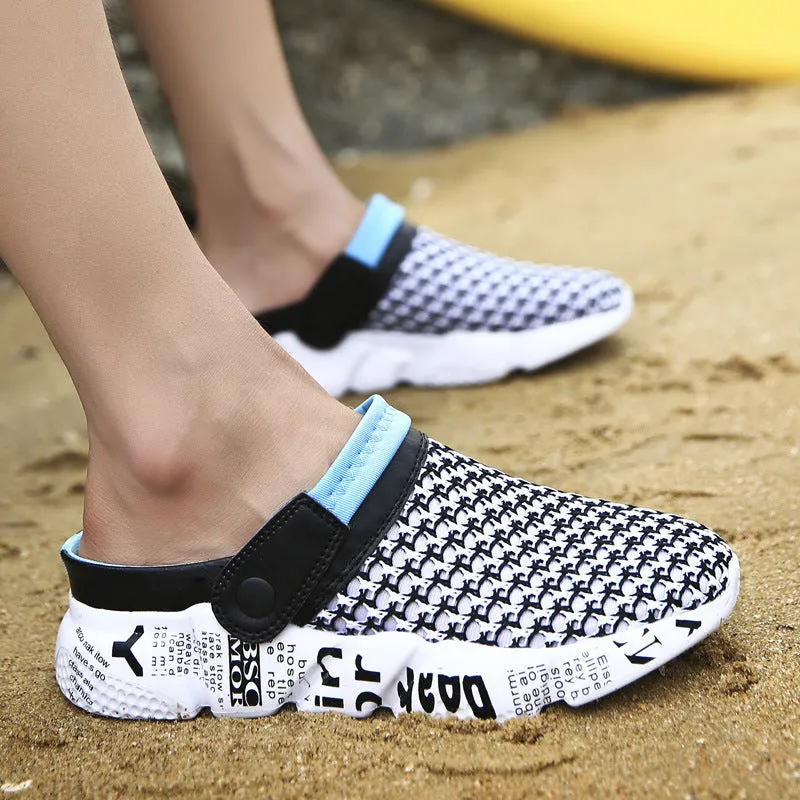 Outdoor half drag sandals men