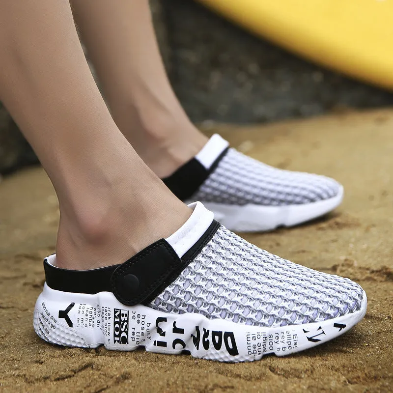 Outdoor half drag sandals men