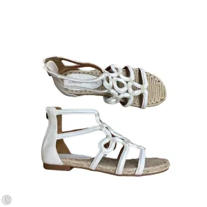 Sandals Flats By Adrienne Vittadini In White, Size: 6.5