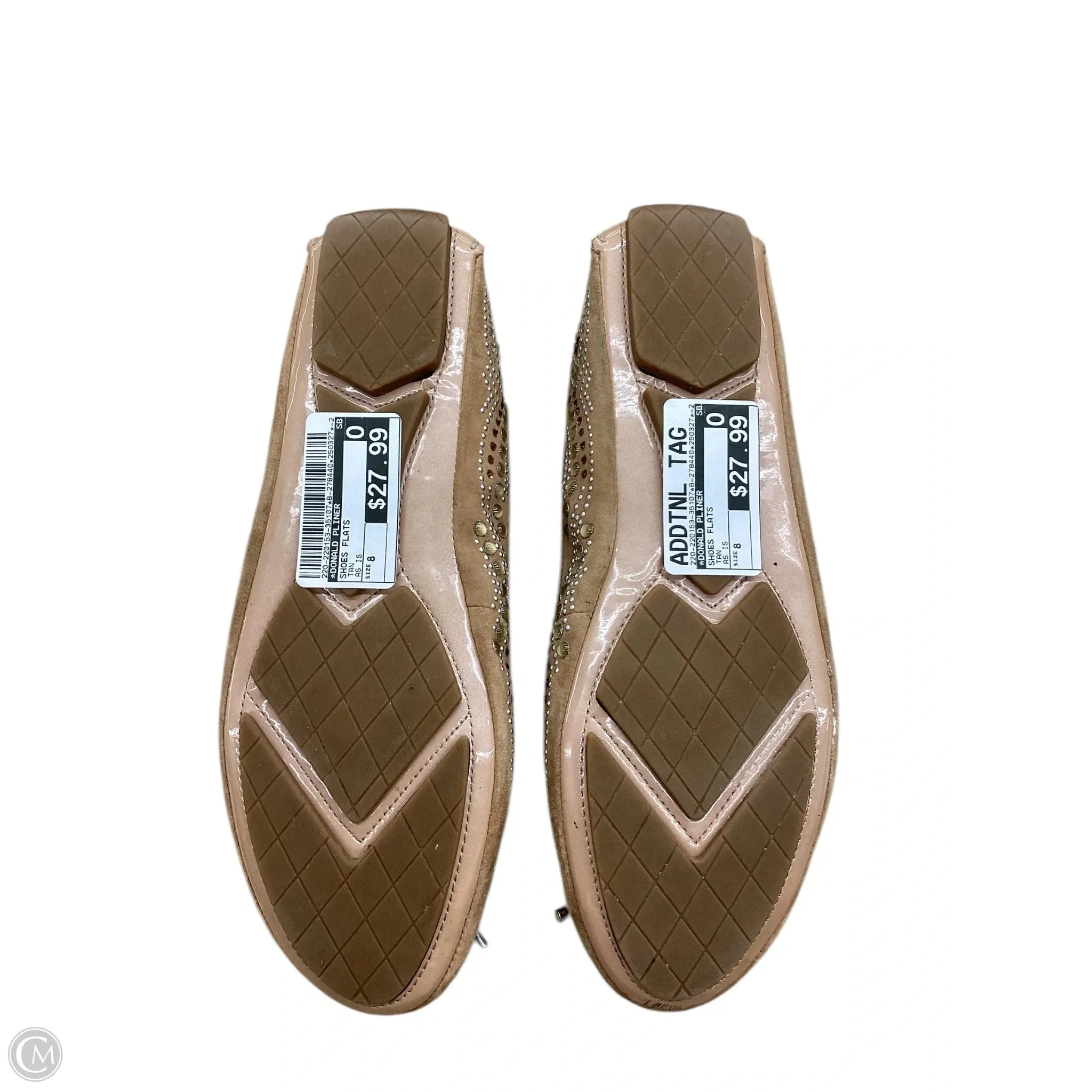 Shoes Flats By Donald Pliner In Tan, Size: 8