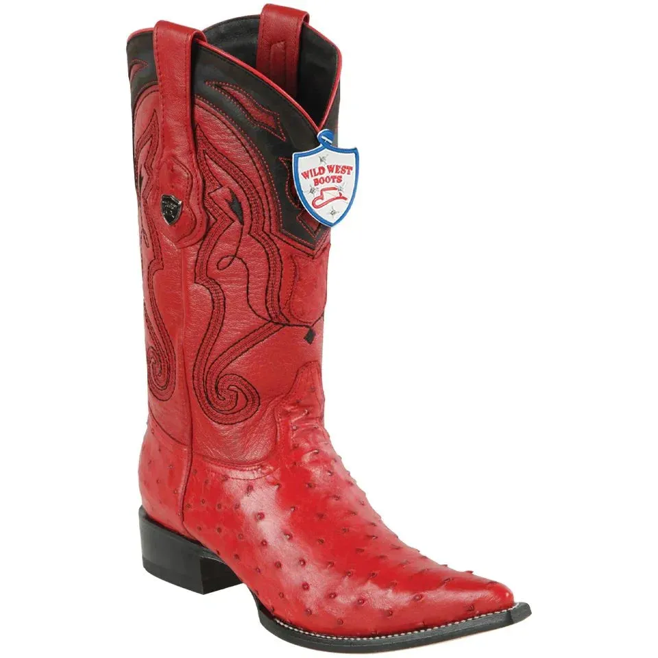 Wild West Botas de Avestruz Horma 3X Aladino
